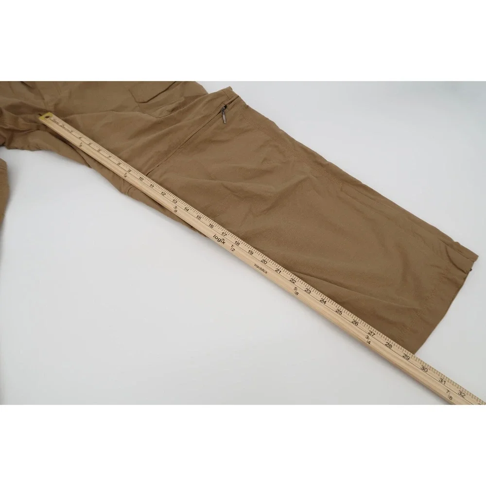 The North Face Mens 36 Convertible Paramount Peak Zip Off‎ Cargo Pants Tan Brown